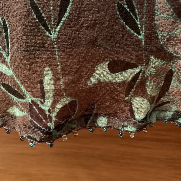 Multi color adjustable strap beaded trim camisole - Picture 5 of 8